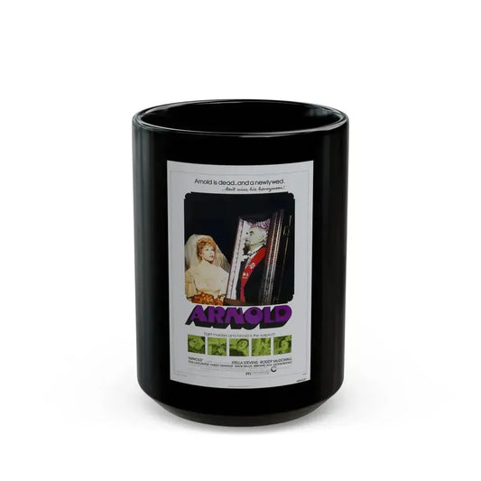 ARNOLD 1973 Movie Poster - Black Coffee Mug 15oz - Go Mug Yourself