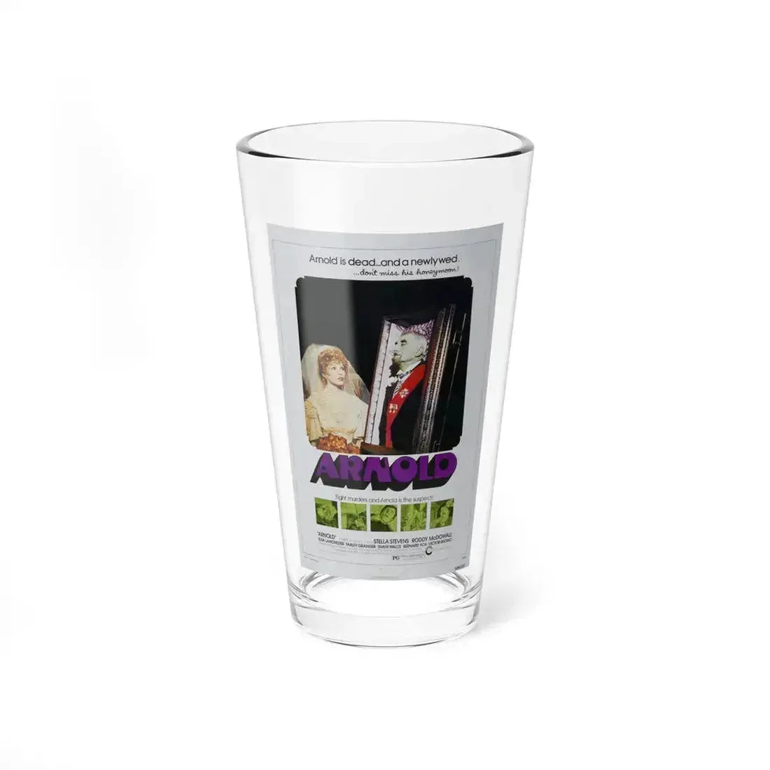 ARNOLD 1973 Movie Poster - Pint Glass 16oz 16oz - Go Mug Yourself