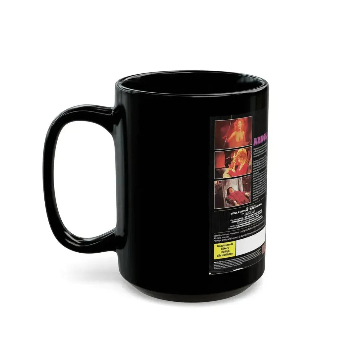 ARNOLD (VHS COVER) - Black Coffee Mug - Go Mug Yourself