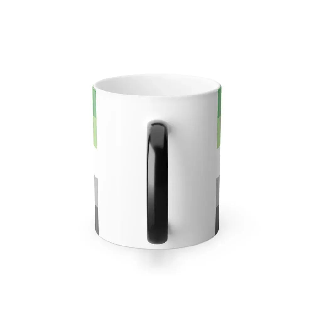 Aromantic Pride Flag - Color Changing Mug 11oz - Go Mug Yourself