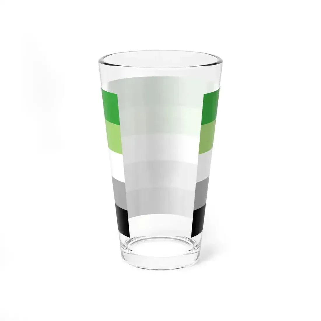 Aromantic Pride Flag - Pint Glass 16oz - Go Mug Yourself