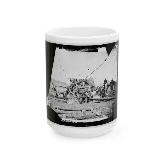 Arrival Of Negro Family In The Lines(2) (U.S. Civil War) White Coffee Mug 15oz - Go Mug Yourself