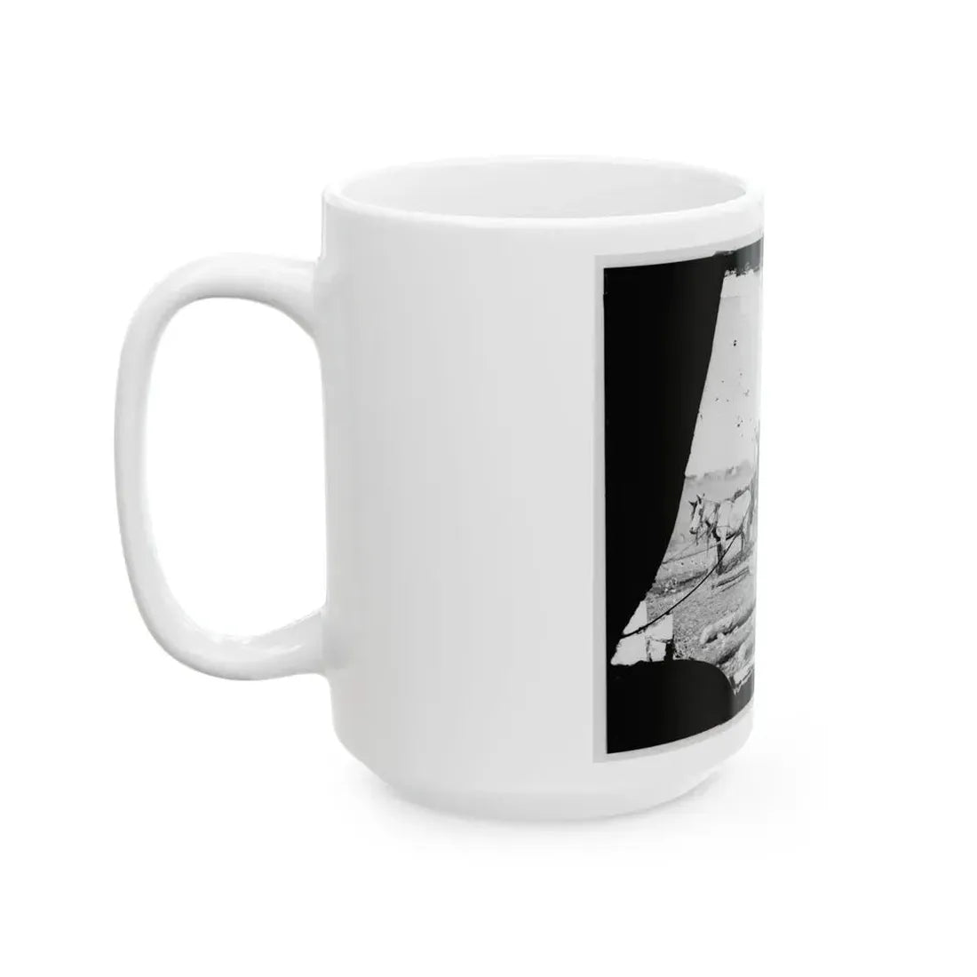Arrival Of Negro Family In The Lines(2) (U.S. Civil War) White Coffee Mug - Go Mug Yourself