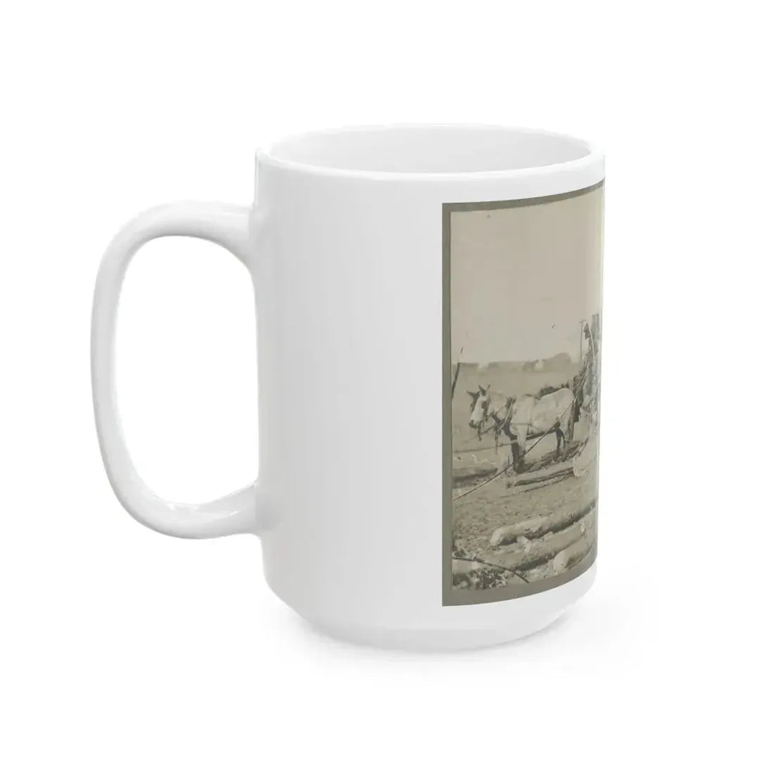 Arrival Of Negro Family In The Lines (U.S. Civil War) White Coffee Mug - Go Mug Yourself