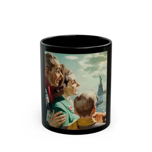 Arriving in America - Black Coffee Mug 11oz - Go Mug Yourself