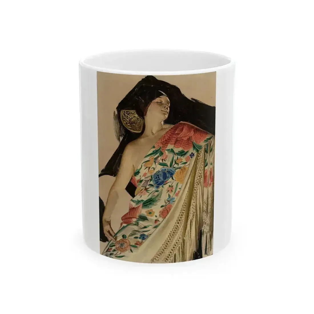 Arrow Collar advertisement study - White Coffee Mug 11oz - Go Mug Yourself