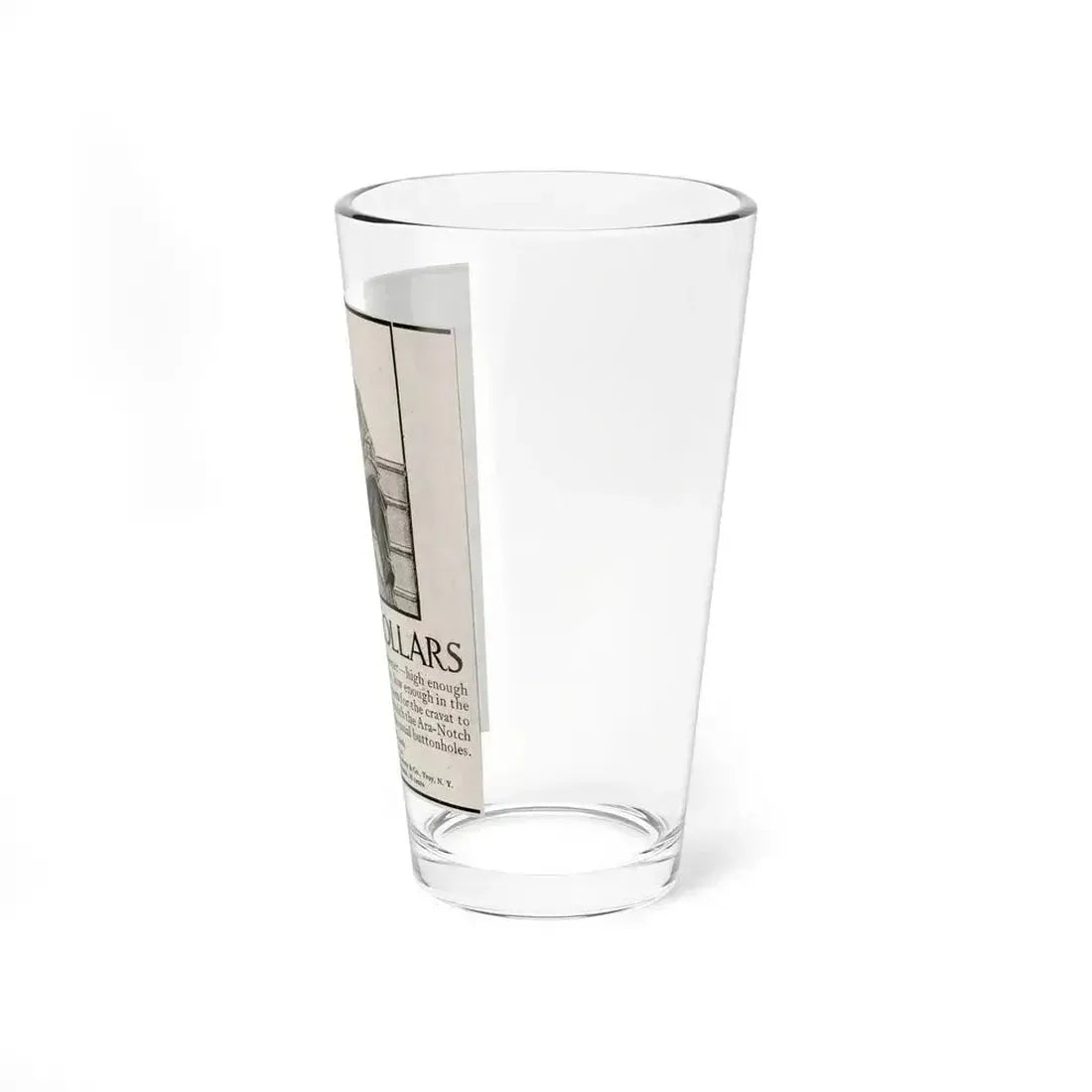 Arrow Collars Magazine Ad, Life magazine, March 24, 1910 (Magazine Illustration) Pint Glass 16oz - Go Mug Yourself