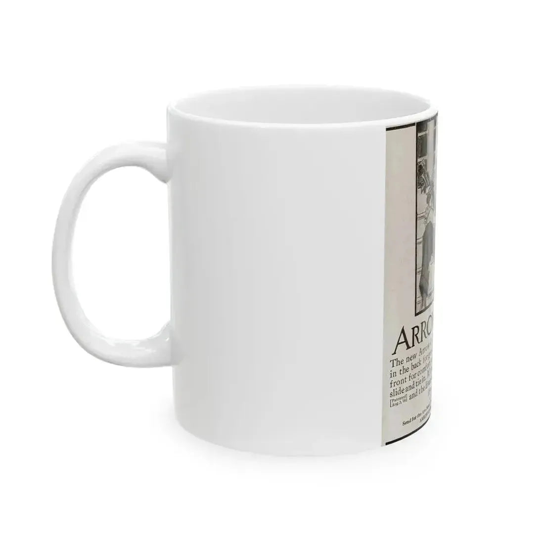 Arrow Collars Magazine Ad, Life magazine, March 24, 1910 - White Coffee Mug - Go Mug Yourself