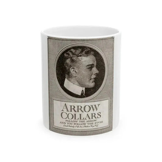 Arrow Collars, The Saturday Evening Post, March 6, 1920 - White Coffee Mug 11oz - Go Mug Yourself