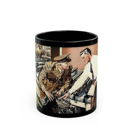 Arrow Men, Arrow shirts advertisement for Cluett Peabody & Company, circa 1942 - Black Coffee Mug 11oz - Go Mug Yourself