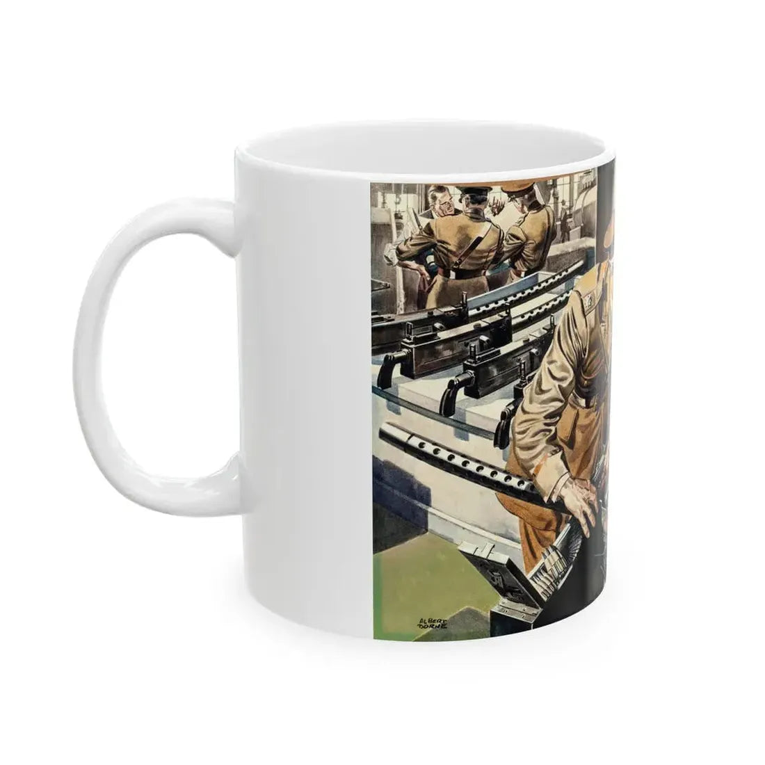 Arrow Men, Arrow shirts advertisement for Cluett Peabody & Company, circa 1942 - White Coffee Mug - Go Mug Yourself