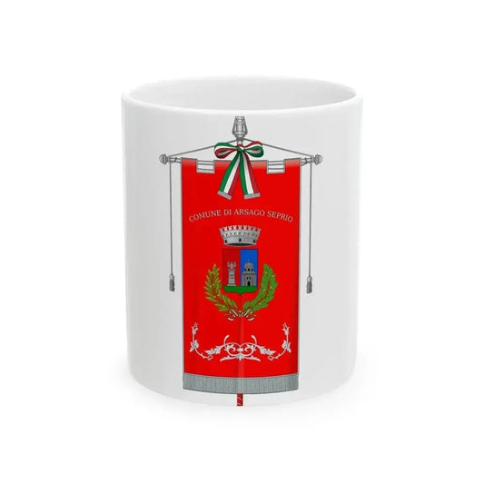 Arsago Seprio-Gonfalone (Italy) White Coffee Mug 11oz - Go Mug Yourself
