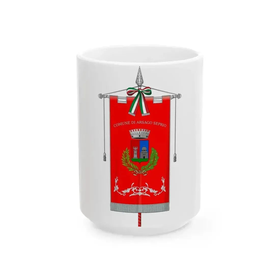 Arsago Seprio-Gonfalone (Italy) White Coffee Mug - Go Mug Yourself