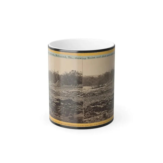Arsenal Grounds, Richmond, Va., Showing Ruins and Shot and Shell Scattered Around 001 (U.S. Civil War) Color Changing Coffee Mug 11oz Default Title 11oz - Go Mug Yourself