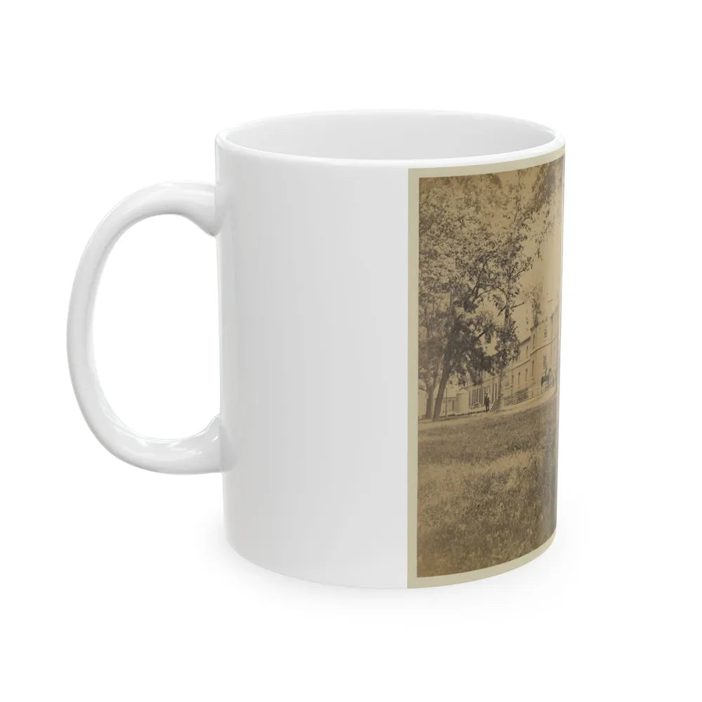 Arsenal, Washington, D.C., North Front. Interior Court - Group Of Officers In Foreground (U.S. Civil War) White Coffee Mug-Go Mug Yourself