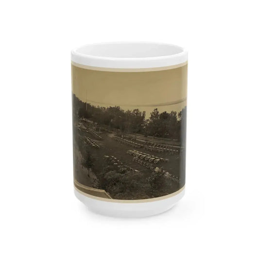 Arsenal Yard, Washington, D.C., From Roof Of Model Arsenal (U.S. Civil War) White Coffee Mug 15oz - Go Mug Yourself