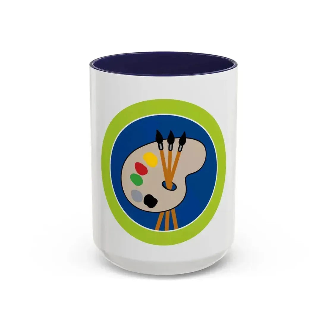 Art (Boy Scout Merit Badge) Accent Coffee Mug 15oz Navy - Go Mug Yourself