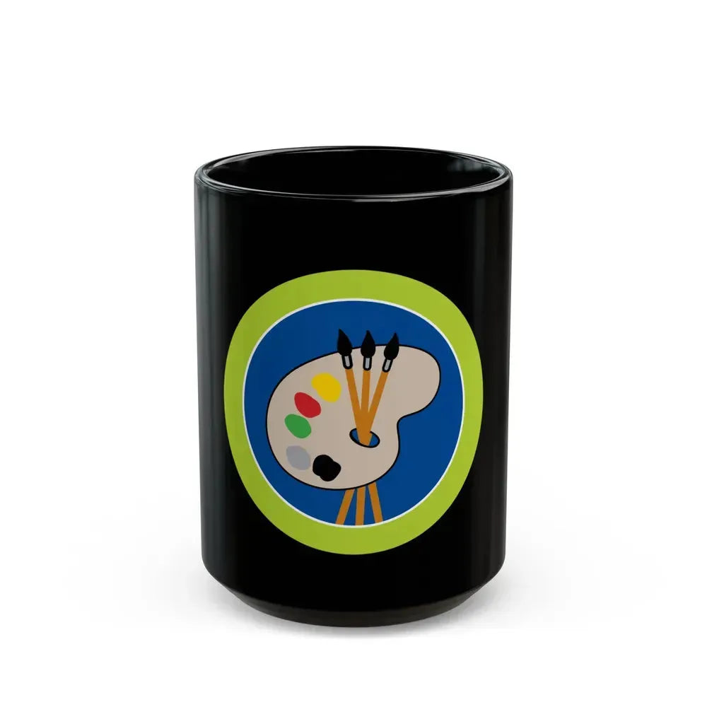 Art (Boy Scout Merit Badge) Black Coffee Mug 15oz - Go Mug Yourself