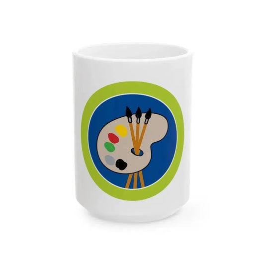 Art (Boy Scout Merit Badge) White Coffee Mug 15oz - Go Mug Yourself