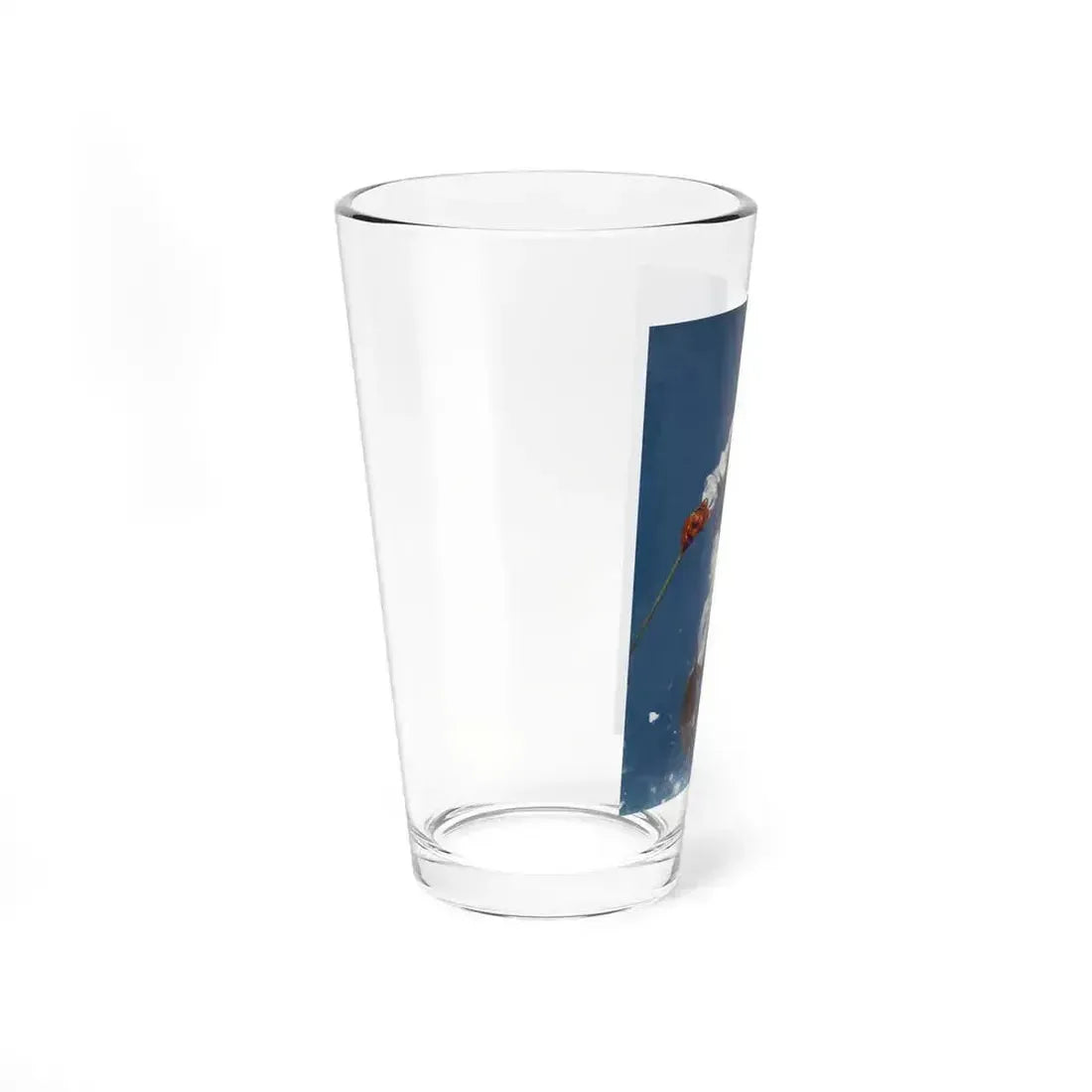 Art Deco Era Woman Skier, magazine cover, circa 1933-1938 (Magazine Illustration) Pint Glass 16oz - Go Mug Yourself