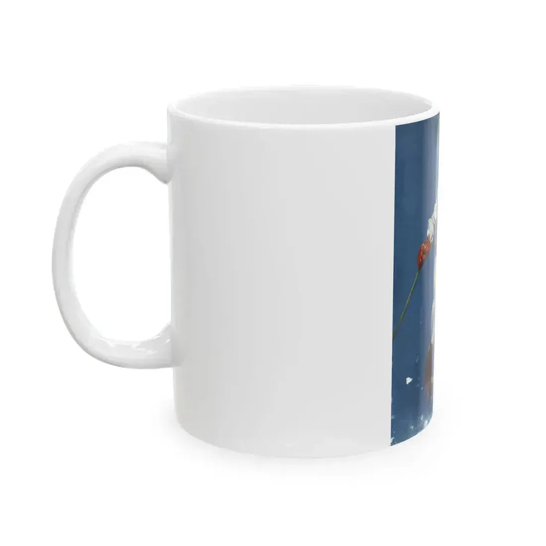 Art Deco Era Woman Skier, magazine cover, circa 1933-1938 - White Coffee Mug - Go Mug Yourself