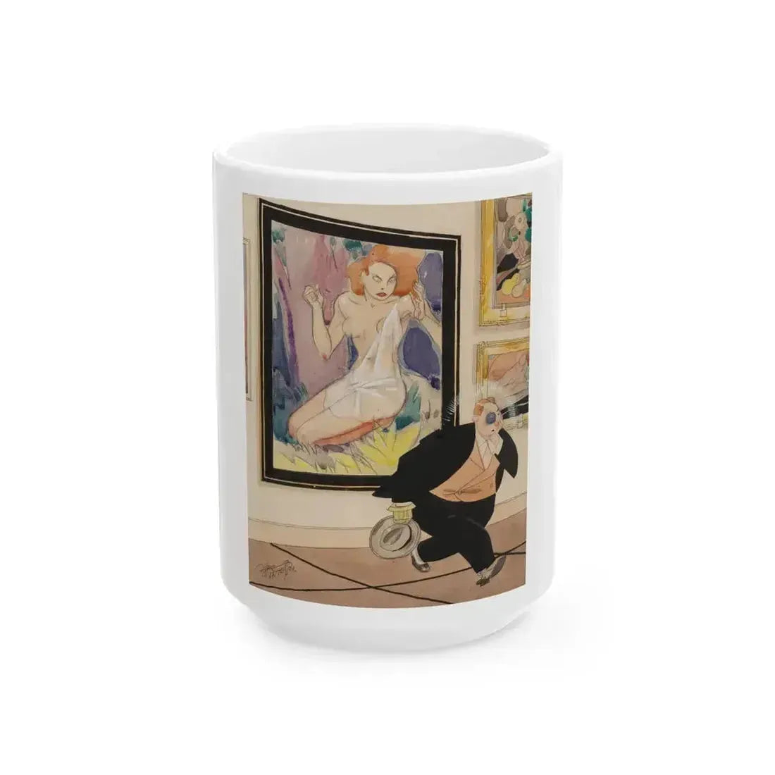 Art Lover - White Coffee Mug 15oz - Go Mug Yourself