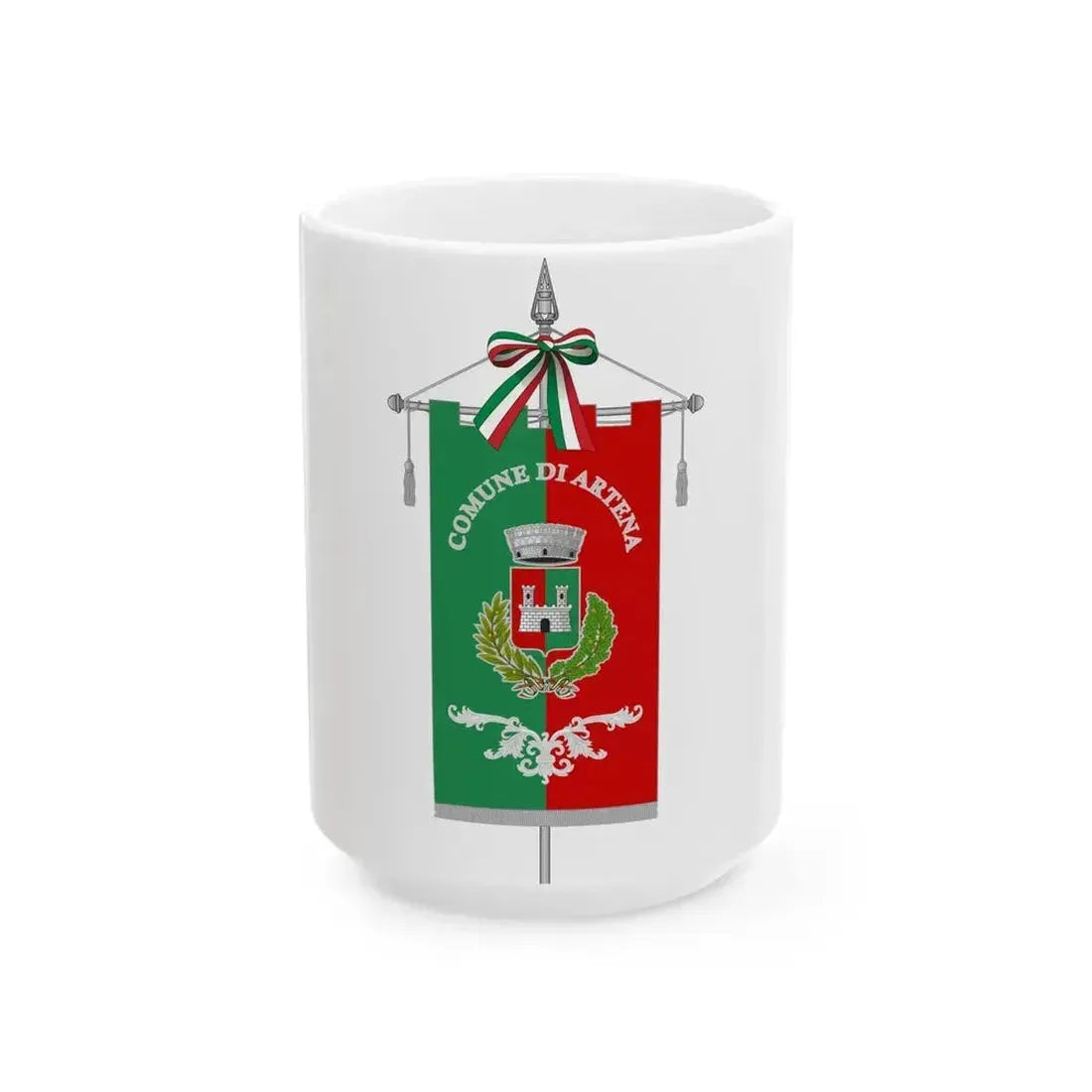 Artena-Gonfalone (Italy) White Coffee Mug - Go Mug Yourself