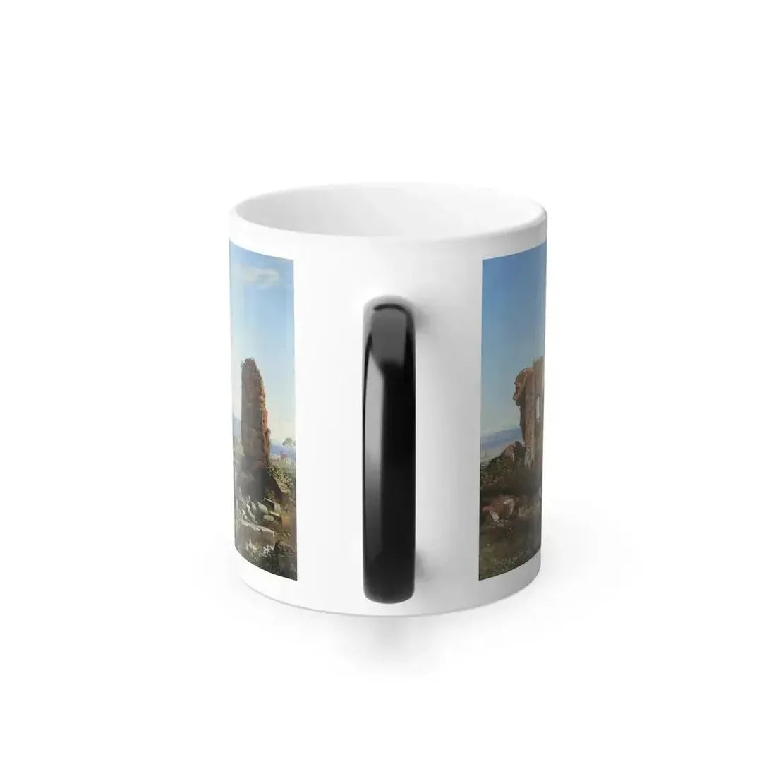 Arthur John Strutt (1819-1888) Viandanti sull'Appia Antica - Oil on canvas 1858 - Color Changing Mug 11oz - Go Mug Yourself