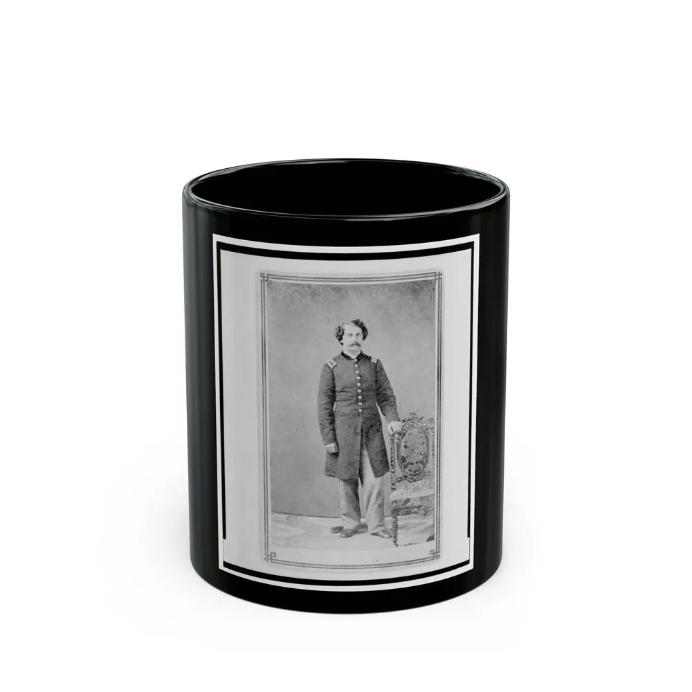 Arthur Linn, U.S.A., In Uniform, Full-Length Portrait, Facing Front (U.S. Civil War) Black Coffee Mug-11oz-Go Mug Yourself
