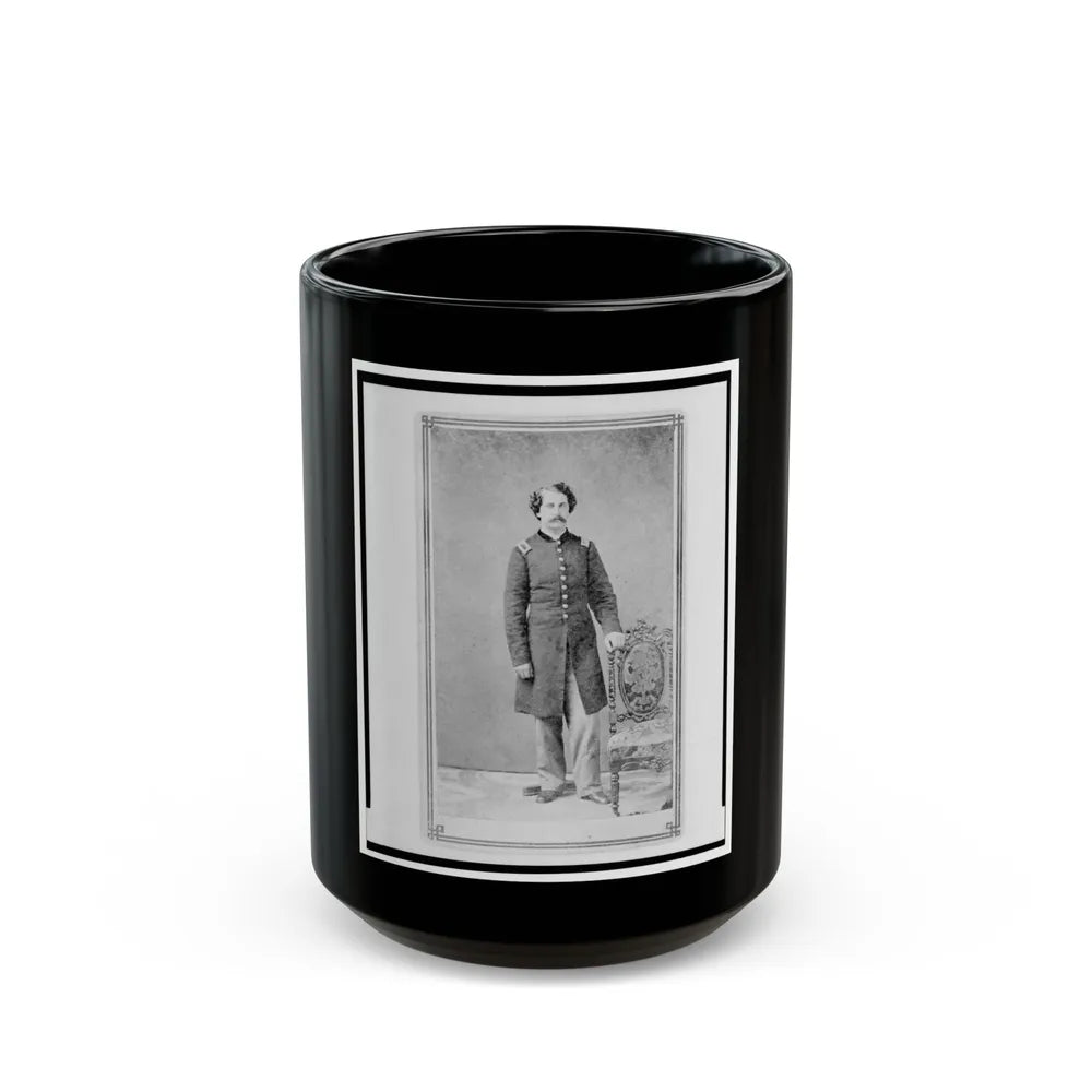 Arthur Linn, U.S.A., In Uniform, Full-Length Portrait, Facing Front (U.S. Civil War) Black Coffee Mug-15oz-Go Mug Yourself
