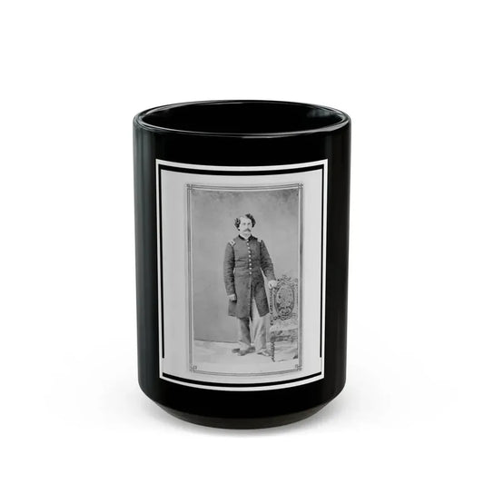Arthur Linn, U.S.A., In Uniform, Full-Length Portrait, Facing Front (U.S. Civil War) Black Coffee Mug 15oz - Go Mug Yourself