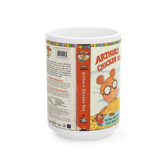 ARTHURS CHICKEN POX (VHS COVER) - White Coffee Mug 15oz - Go Mug Yourself