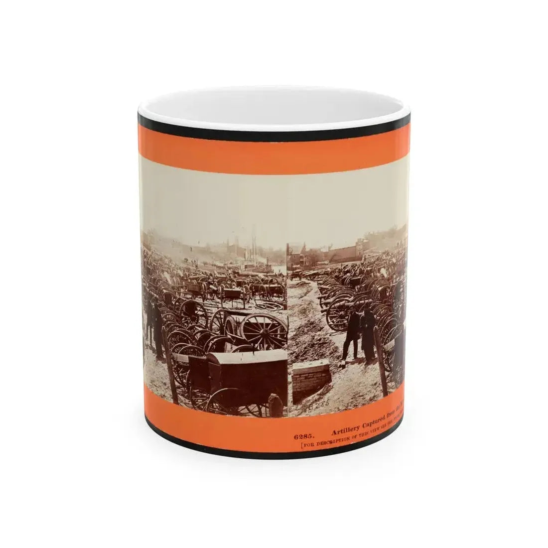 Artillery Captured From The Rebels (U.S. Civil War) White Coffee Mug 11oz - Go Mug Yourself