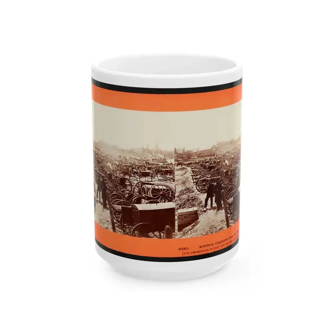 Artillery Captured From The Rebels (U.S. Civil War) White Coffee Mug 15oz - Go Mug Yourself