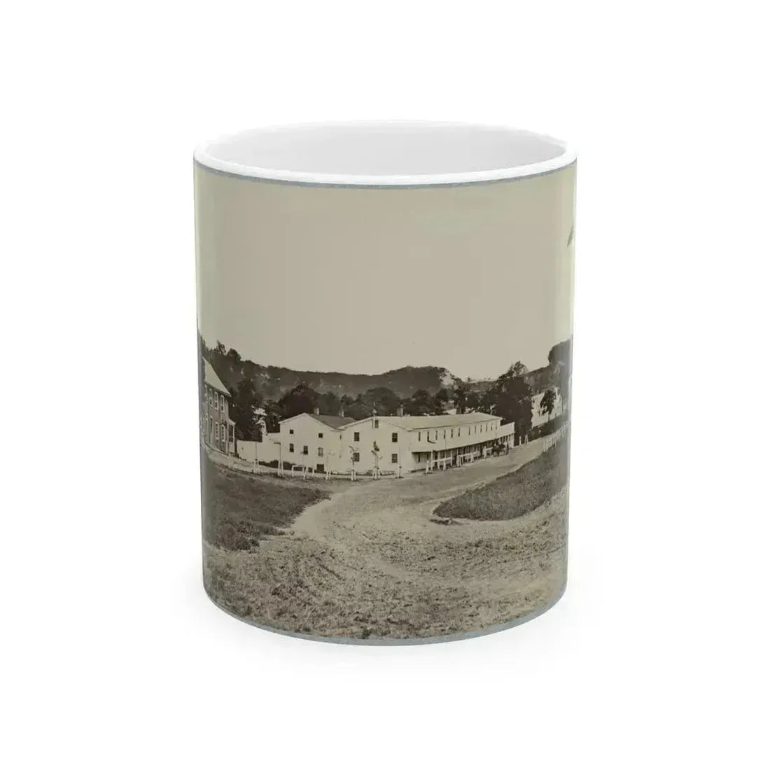 Artillery Depot, (Camp Barry) Near Washington, D.C. (U.S. Civil War) White Coffee Mug 11oz - Go Mug Yourself