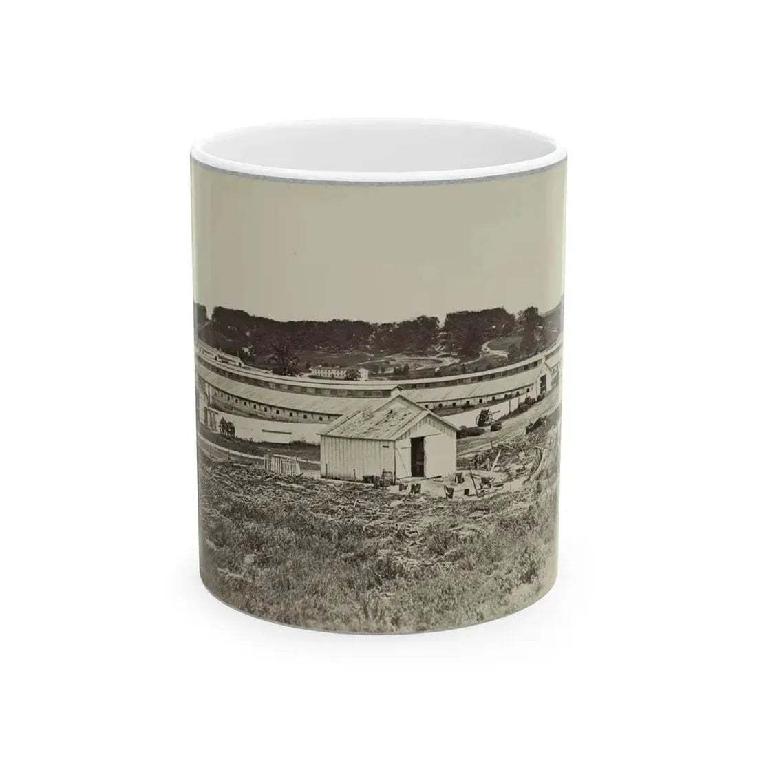 Artillery Depot (Camp Barry) Near Washington, D.C. (U.S. Civil War) White Coffee Mug 11oz - Go Mug Yourself