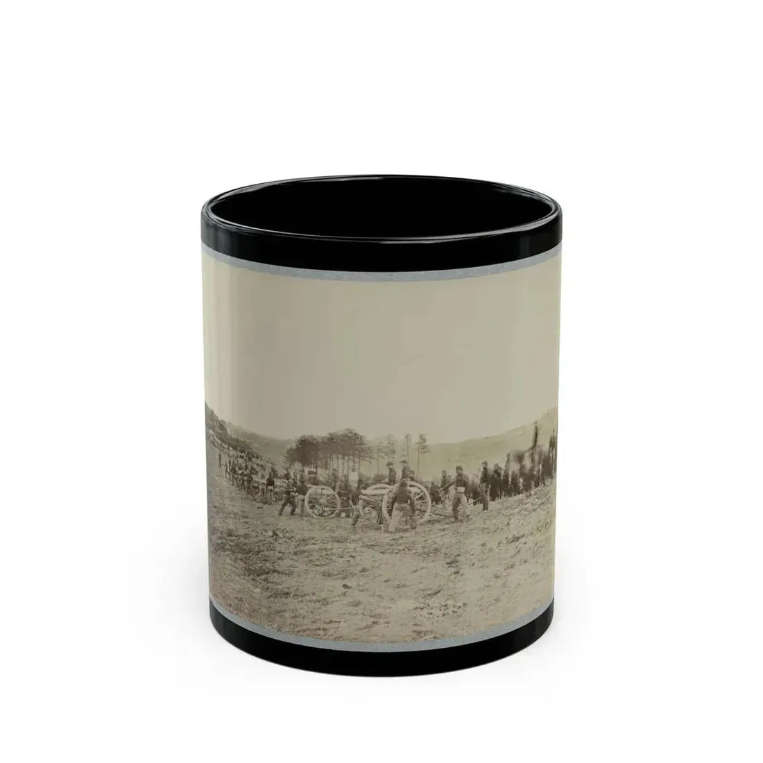Artillery Going Into Action On South Bank Of Rappahannock, May 2, 1863 (U.S. Civil War) Black Coffee Mug 11oz - Go Mug Yourself