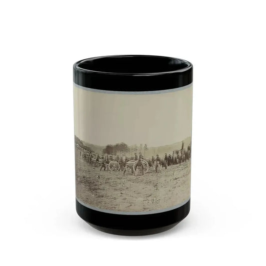 Artillery Going Into Action On South Bank Of Rappahannock, May 2, 1863 (U.S. Civil War) Black Coffee Mug 15oz - Go Mug Yourself