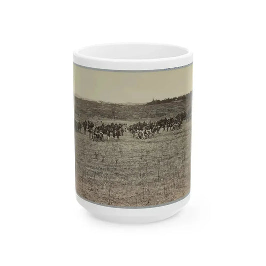 Artillery Going Into Action On South Bank Of Rappahannock River - June 4, 1863 (U.S. Civil War) White Coffee Mug 15oz - Go Mug Yourself