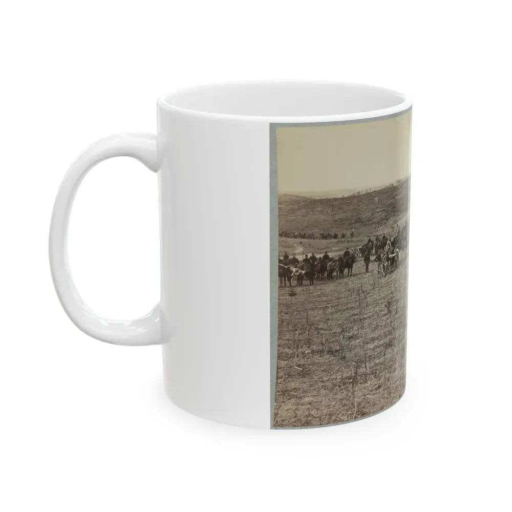 Artillery Going Into Action On South Bank Of Rappahannock River - June 4, 1863 (U.S. Civil War) White Coffee Mug - Go Mug Yourself