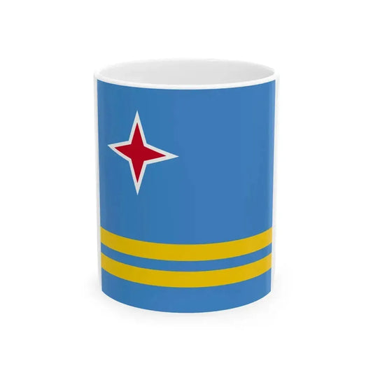 Aruba Icon (Netherlands) White Coffee Mug 11oz - Go Mug Yourself