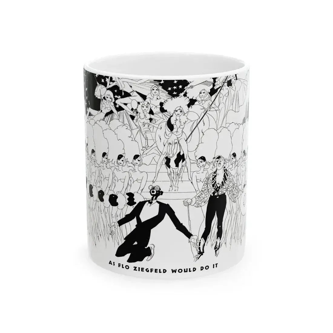 As Flo Ziegfeld Would Do It, Ballyhoo Magazine, November 1931 - White Coffee Mug 11oz - Go Mug Yourself