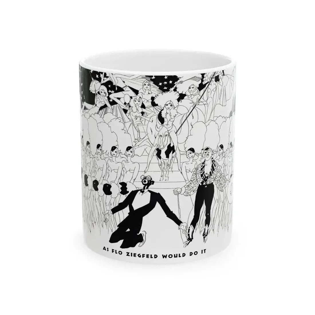 As Flo Ziegfeld Would Do It, Ballyhoo Magazine, November 1931 - White Coffee Mug 11oz - Go Mug Yourself