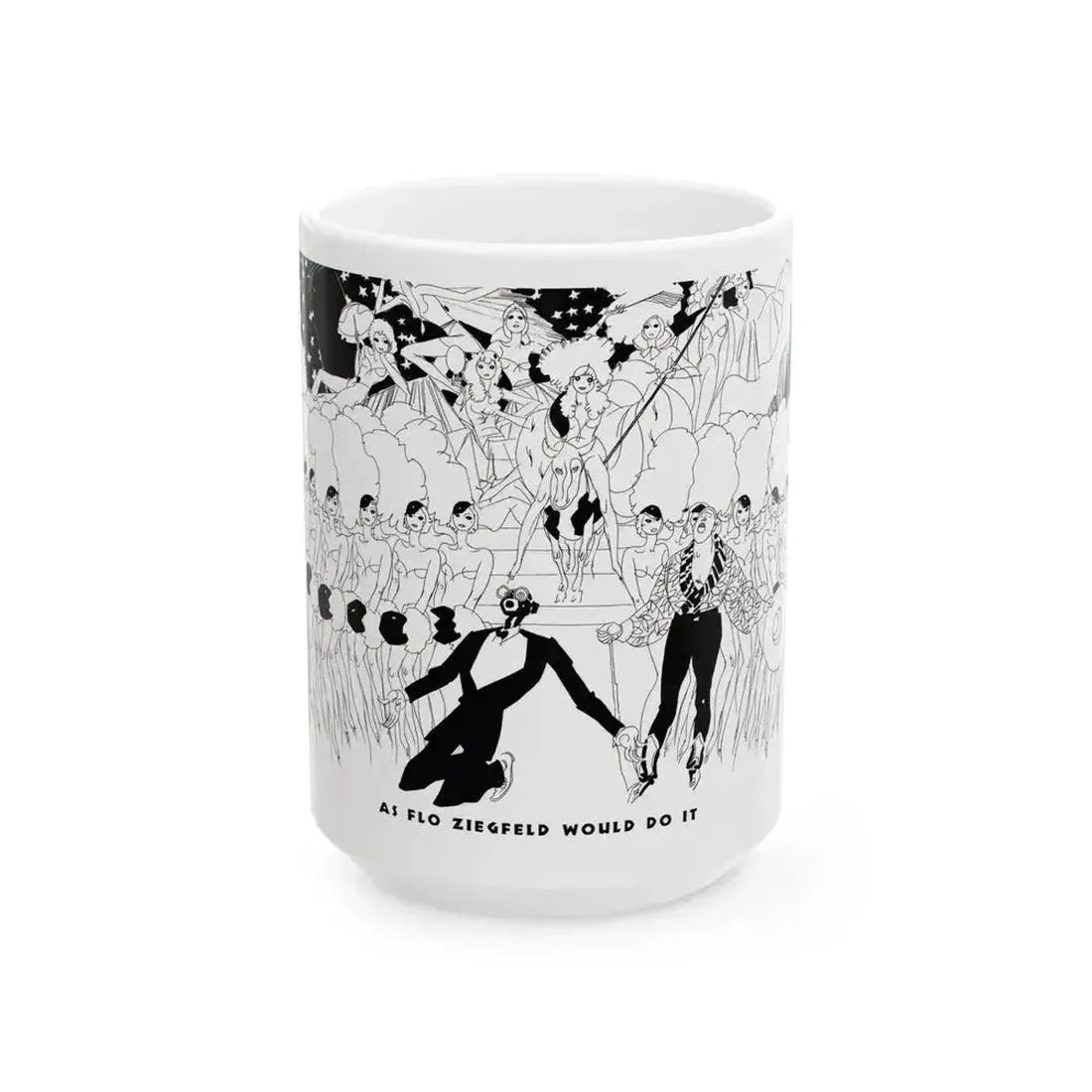 As Flo Ziegfeld Would Do It, Ballyhoo Magazine, November 1931 - White Coffee Mug 15oz - Go Mug Yourself