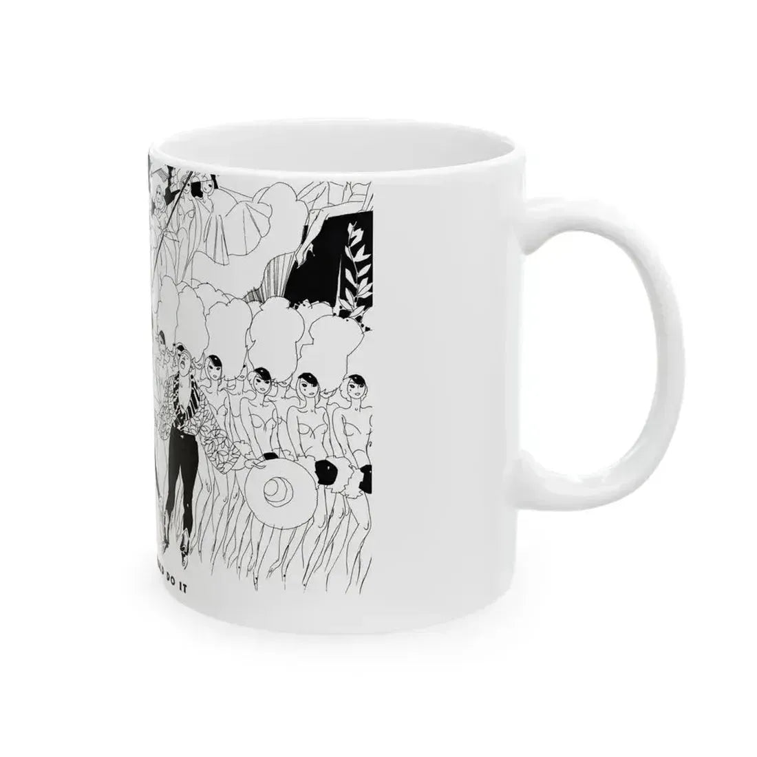 As Flo Ziegfeld Would Do It, Ballyhoo Magazine, November 1931 - White Coffee Mug - Go Mug Yourself