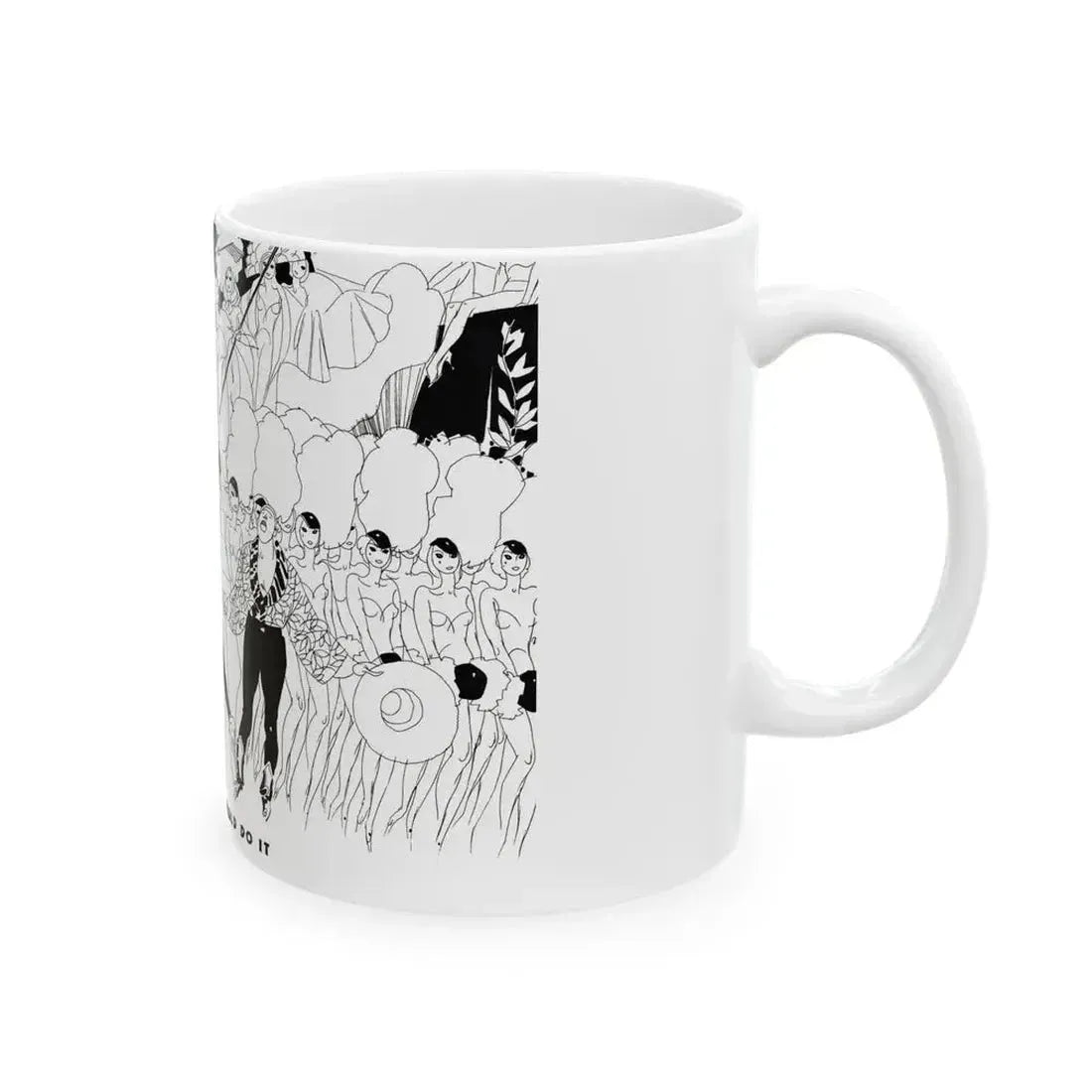 As Flo Ziegfeld Would Do It, Ballyhoo Magazine, November 1931 - White Coffee Mug - Go Mug Yourself
