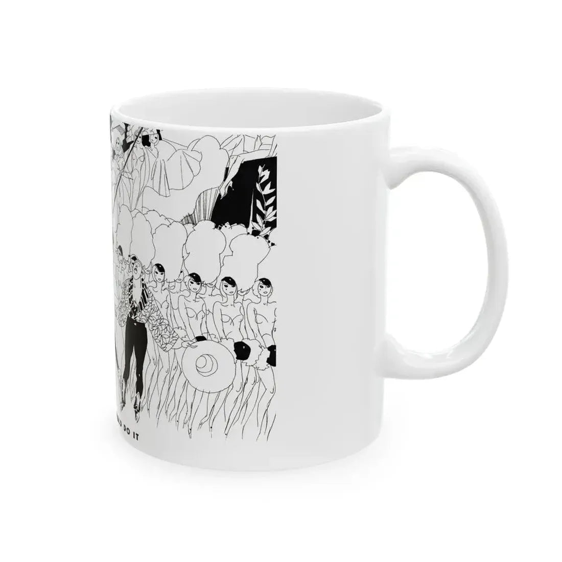 As Flo Ziegfeld Would Do It, Ballyhoo Magazine, November 1931 - White Coffee Mug - Go Mug Yourself
