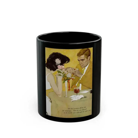 As in A Mirror, Clearly, Redbook, September 1960 - Black Coffee Mug 11oz - Go Mug Yourself