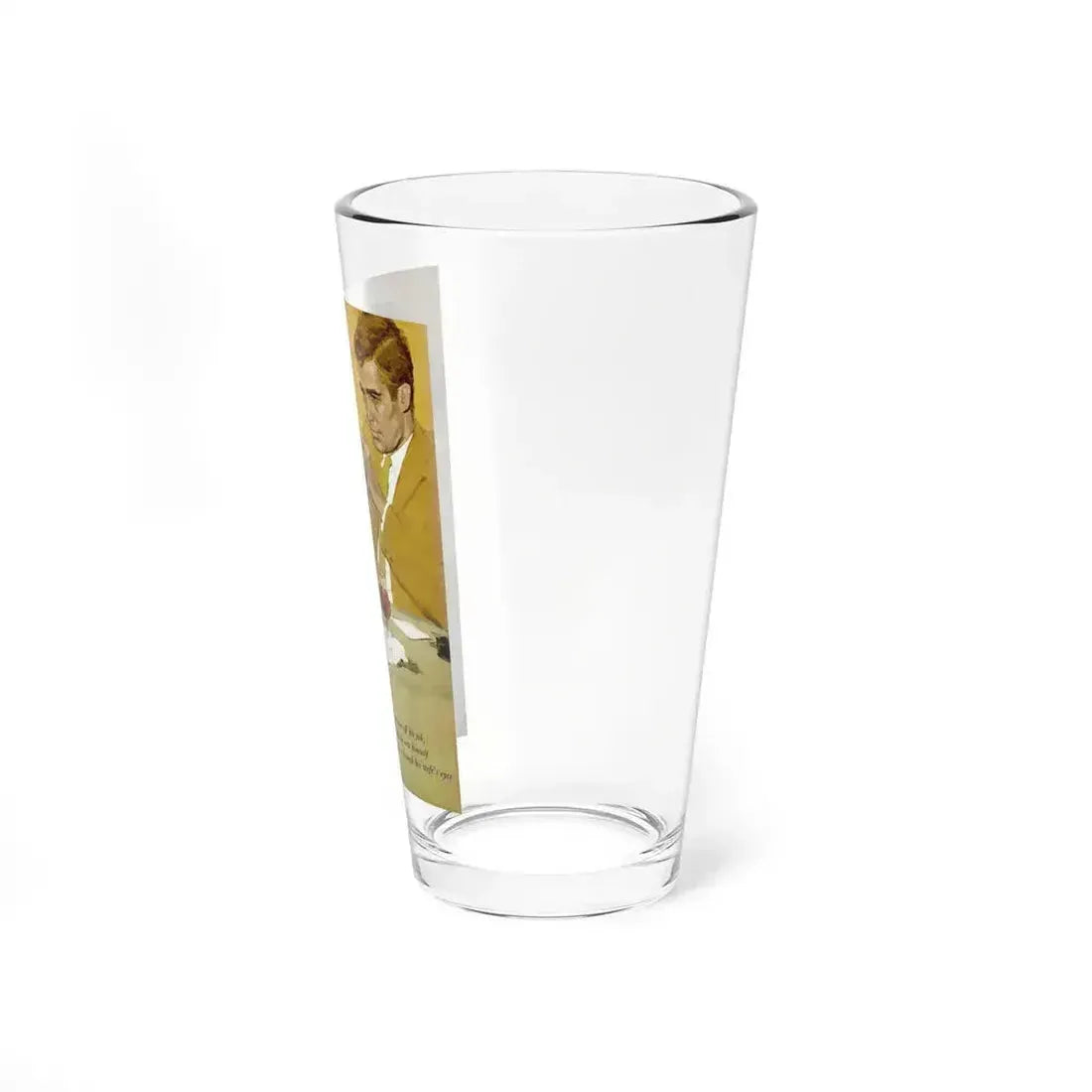 As in A Mirror, Clearly, Redbook, September 1960 (Magazine Illustration) Pint Glass 16oz - Go Mug Yourself
