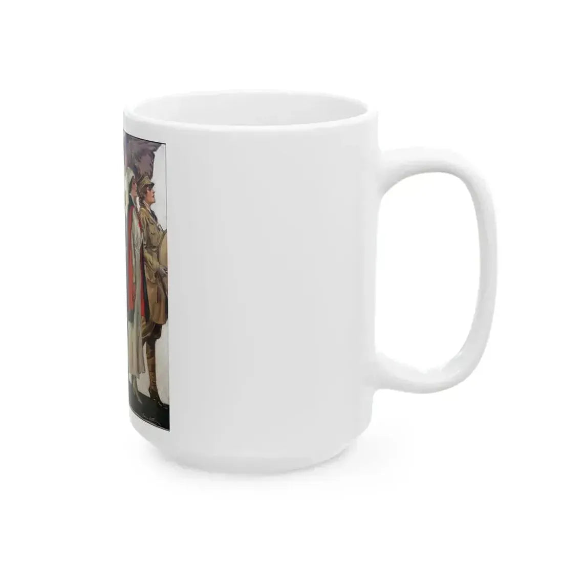 As We Go Marshing On, Life magazine cover, February 6th, 1919 - White Coffee Mug - Go Mug Yourself